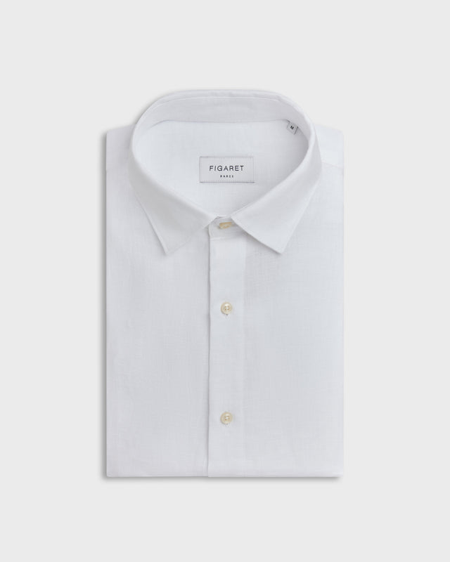 FIGARET - AUGUSTE WHITE LINEN SHIRT