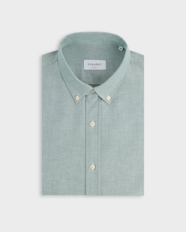 FIGARET - GASPARD SHIRT OXFORD GREEN