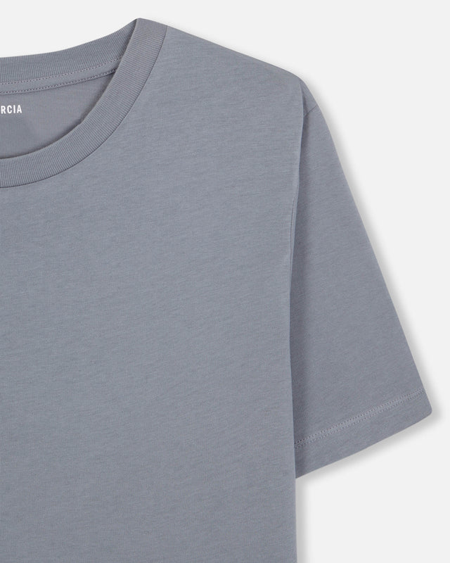 24/7 T-SHIRT STONE BLUE