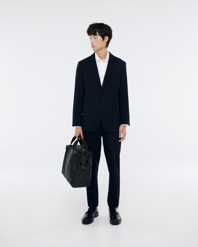 KNIT BROKEN BLAZER NAVY