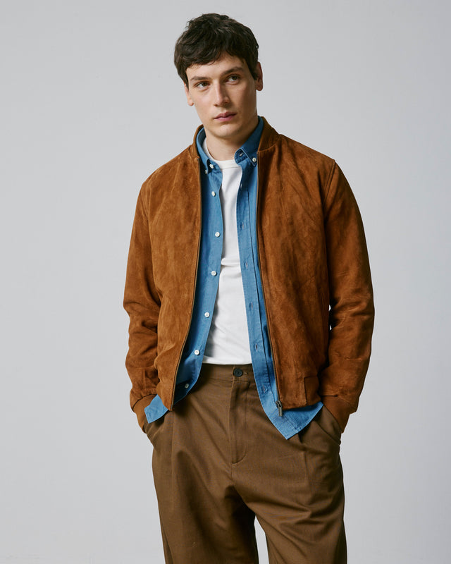 FIGARET - LEO BROWN SUEDE JACKET