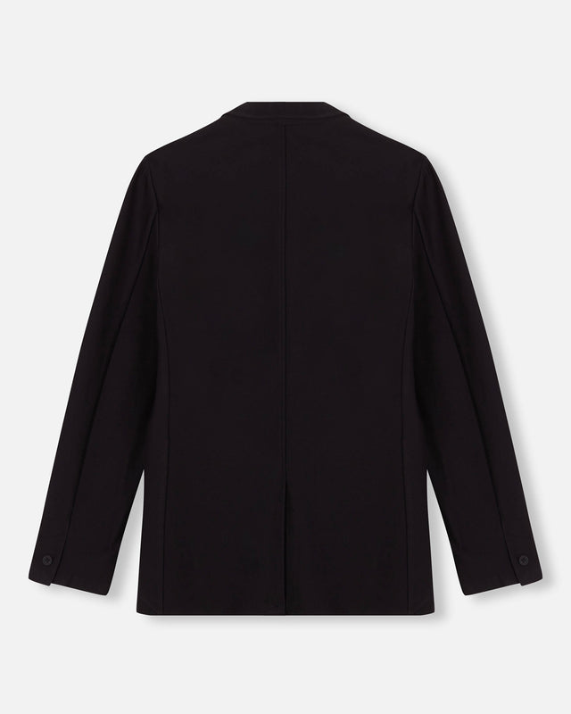 KNIT BROKEN BLAZER BLACK
