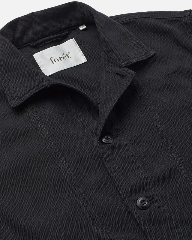 FORET - SOBRECAMISA CANVAS BERRY NEGRA