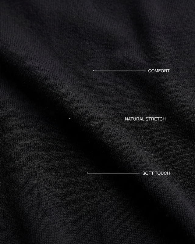 SS - CAMISETA ALGODON Y CASHMERE NEGRA