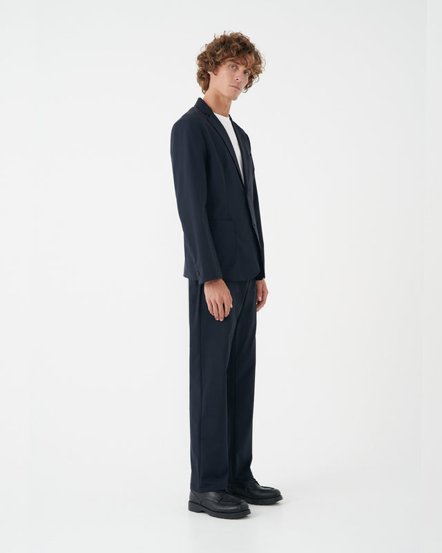 BONDED - PATCH POCKET TECH BLAZER NAVY
