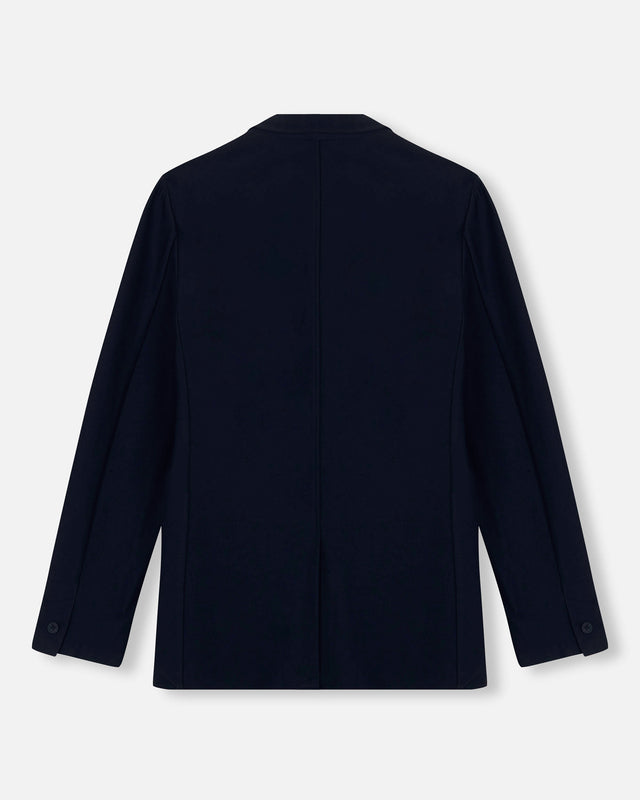 KNIT BROKEN BLAZER NAVY