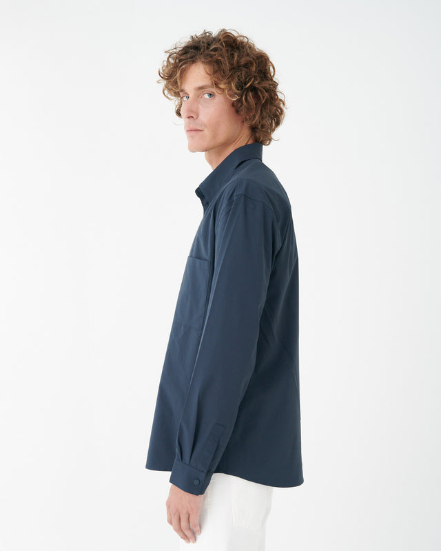 CAMISA TÉCNICA MANGA LARGA NAVY