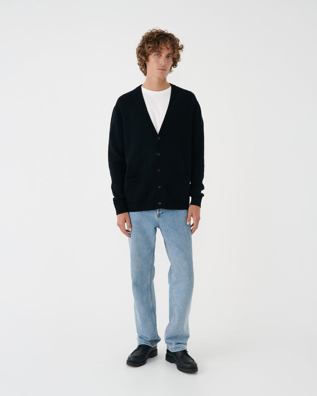 POCKET CARDIGAN BLACK