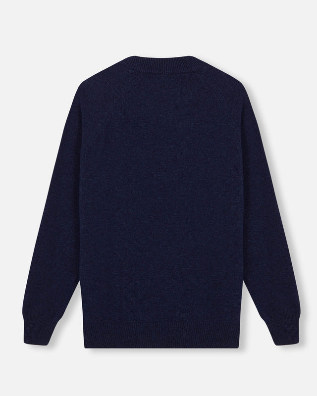 COLLAR SWEATER LIGHT NAVY