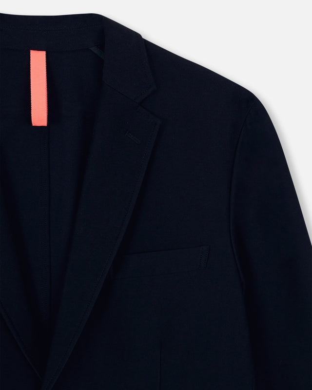 KNIT BROKEN BLAZER NAVY