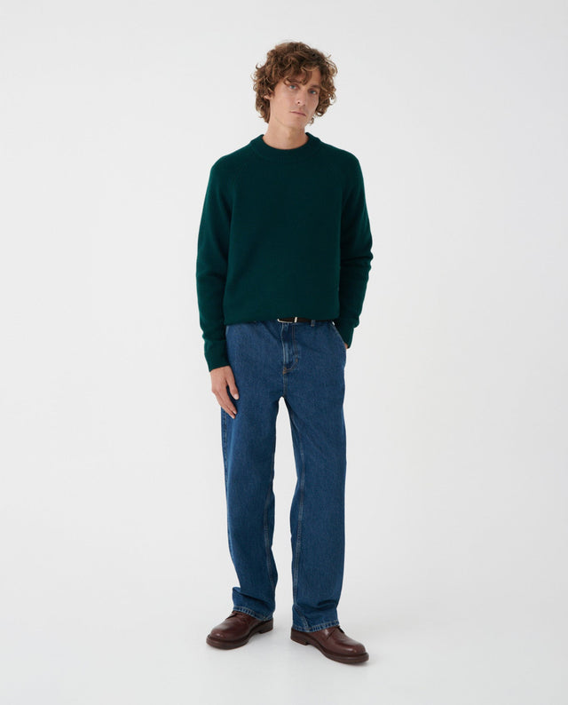 COLLAR SWEATER PHTALO GREEN