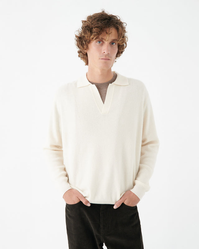 JERSEY DE POLO BEIGE CLARO