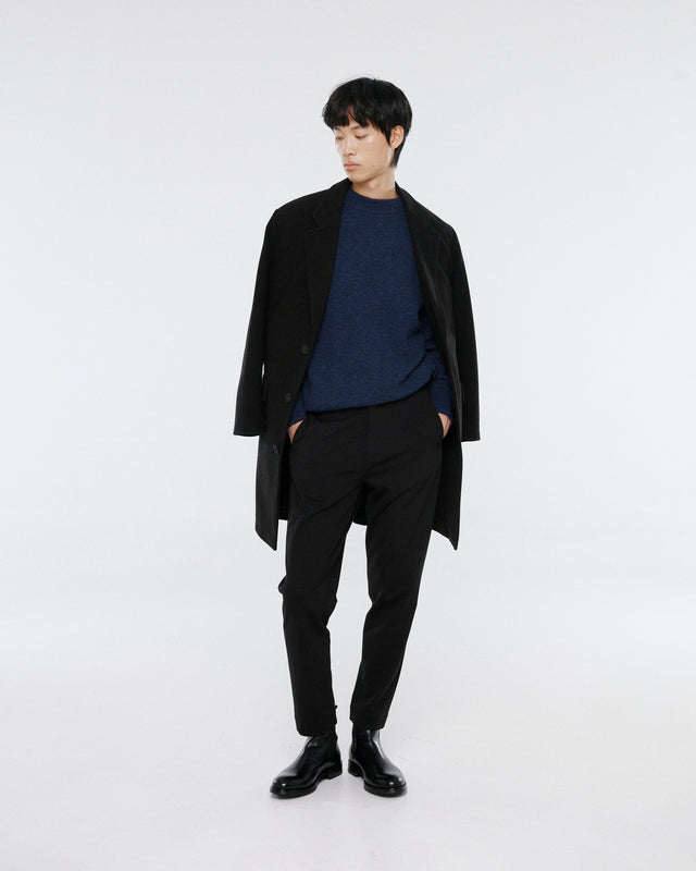 COLLAR SWEATER LIGHT NAVY