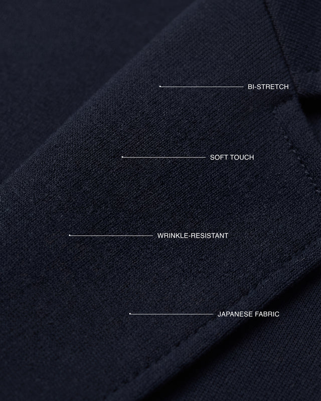 KNIT BROKEN - AMERICANA DE PUNTO NAVY