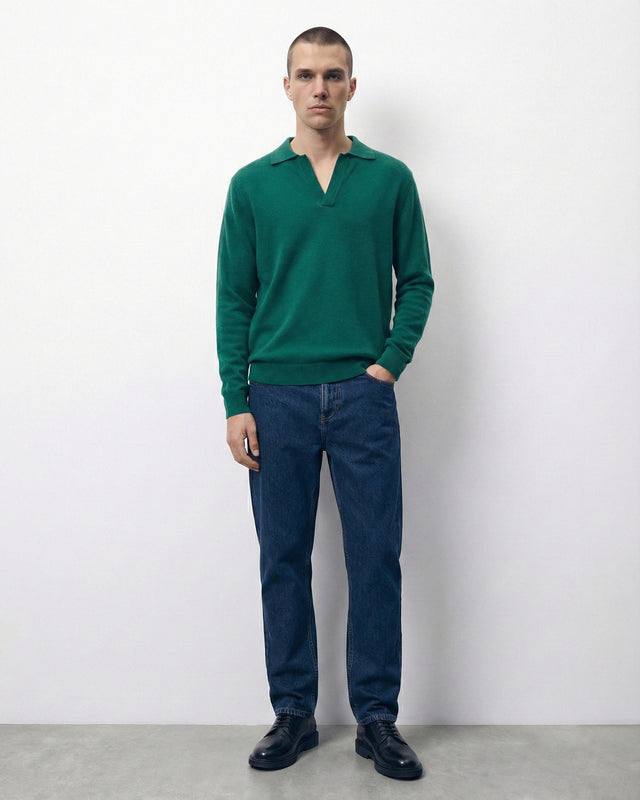 JERSEY DE POLO VERDE BOSQUE
