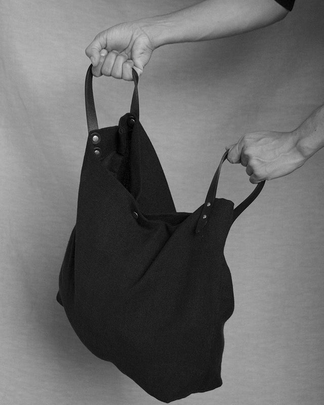 STEVE MONO - TOTE BAG 02 LINO NEGRO