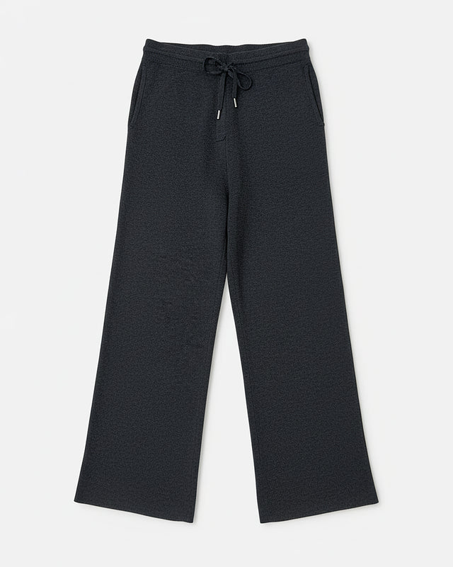 PANTALONES DE PUNTO GRIS OSCURO