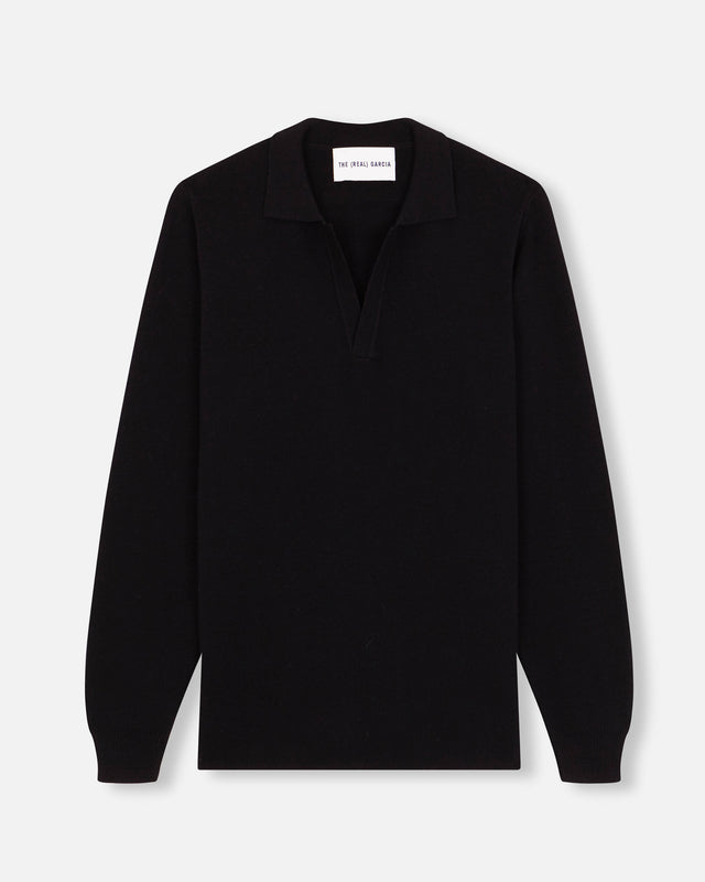 POLO SWEATER BLACK