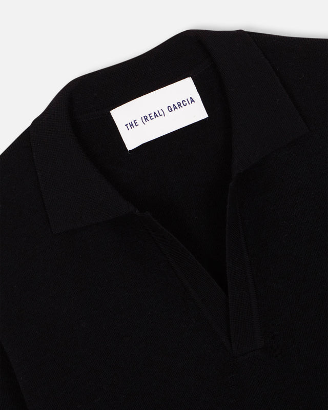 POLO SWEATER BLACK