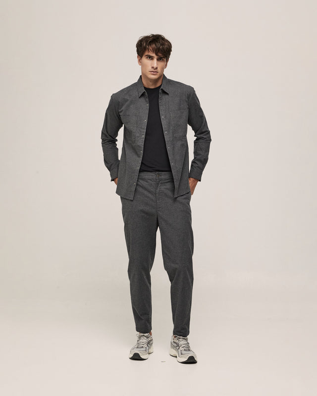 COTTON FLANNEL FIT GREY
