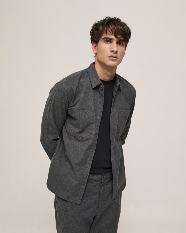 COTTON FLANNEL FIT GREY