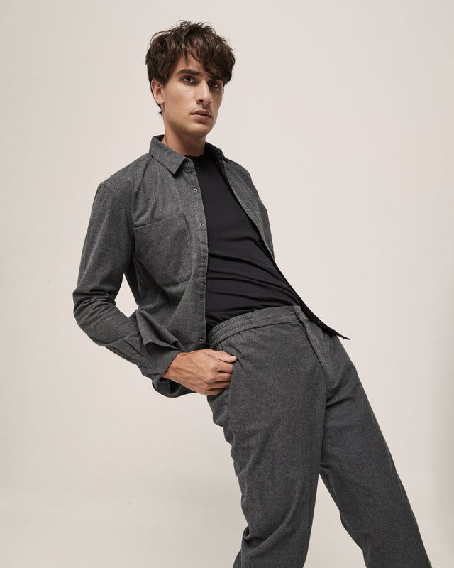 COTTON FLANNEL FIT GREY