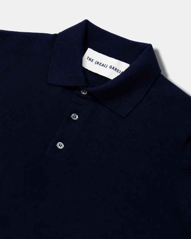POLO DE LANA AZUL MARINO