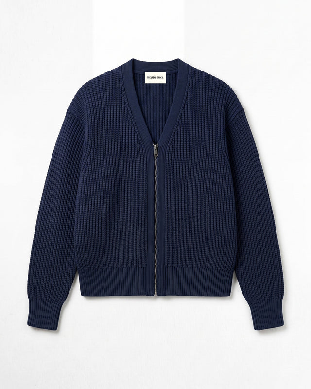 CARDIGAN CANALE CON CREMALLERA NAVY