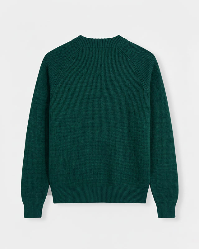 JERSEY DE CUELLO REDONDO VERDE BOSQUE