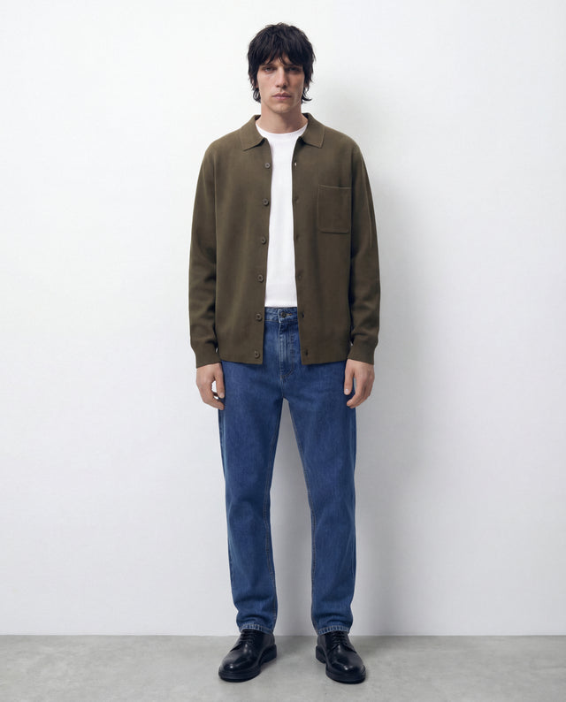 SOBRECAMISA DE PUNTO KHAKI