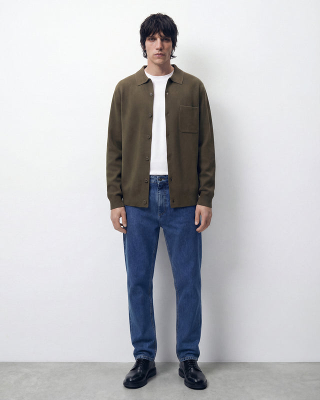 SOBRECAMISA DE PUNTO KHAKI