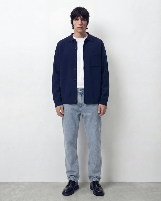 SOBRECAMISA DE PUNTO NAVY