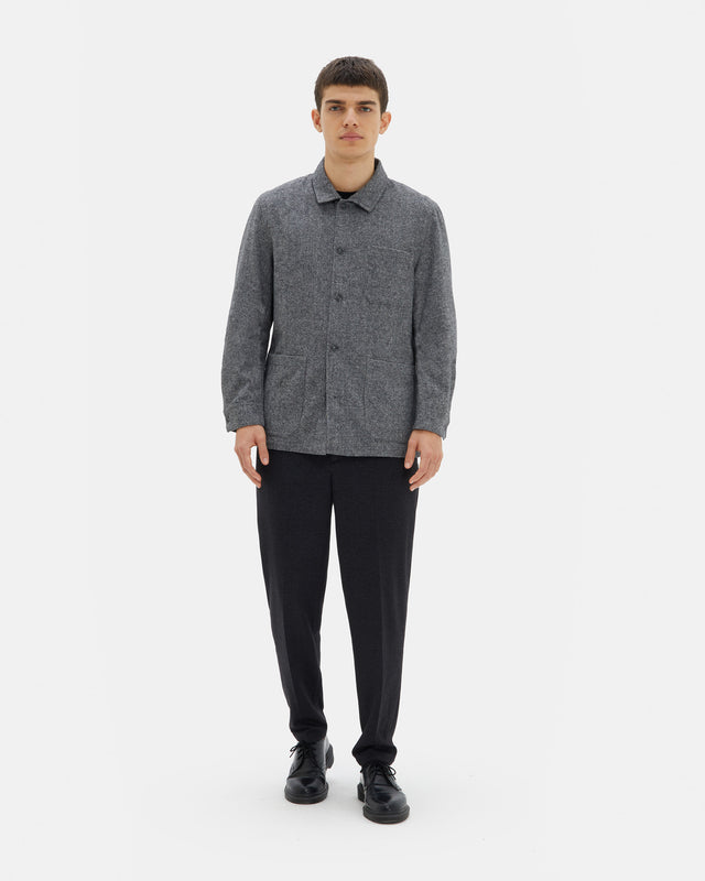 THE WOOL LEISURE JACKET GREY