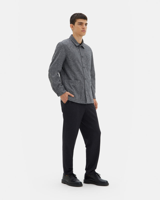 THE WOOL LEISURE JACKET GREY