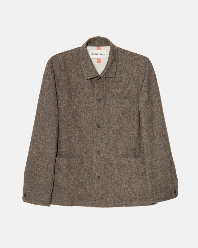 CHAQUETA WOOL DE LANA MARRÓN