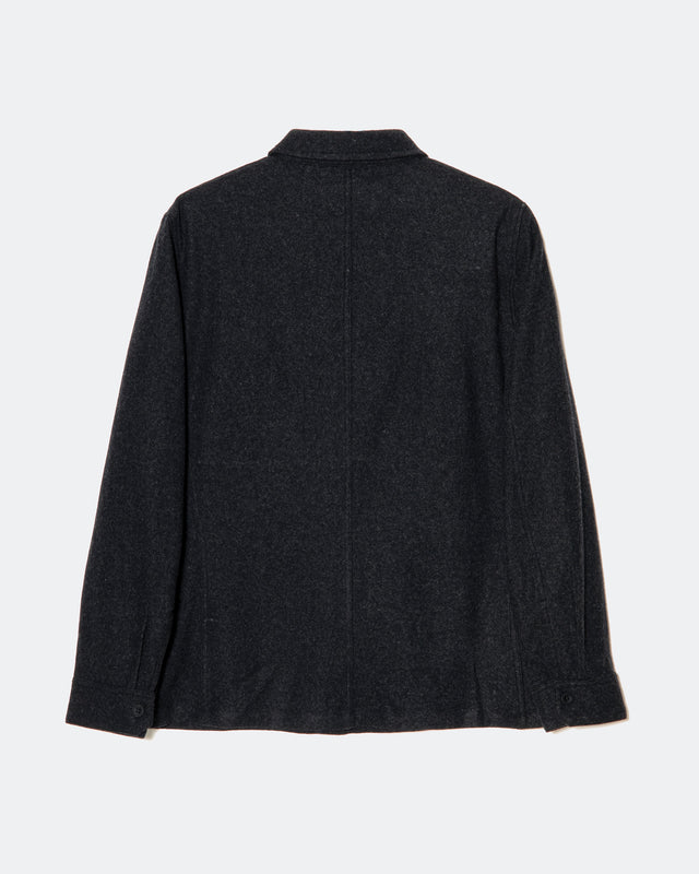 THE WOOL LEISURE KNIT JACKET GREY