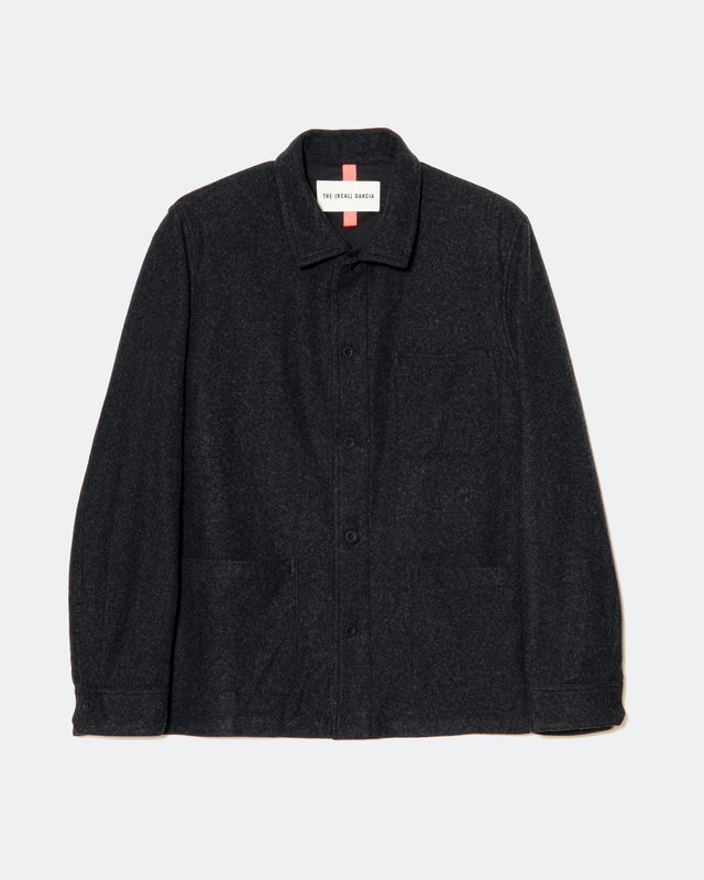 THE WOOL LEISURE KNIT JACKET GREY