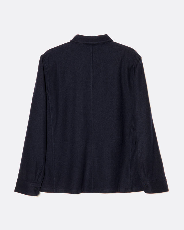 THE WOOL LEISURE KNIT JACKET NAVY