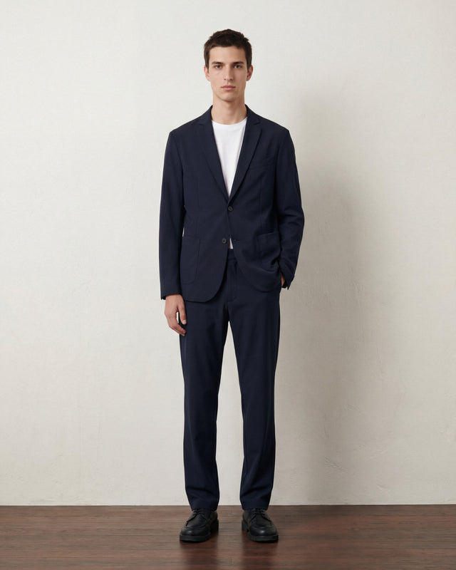 BONDED - AMERICANA TECNICA CON BOLSILLOS PARCHE NAVY