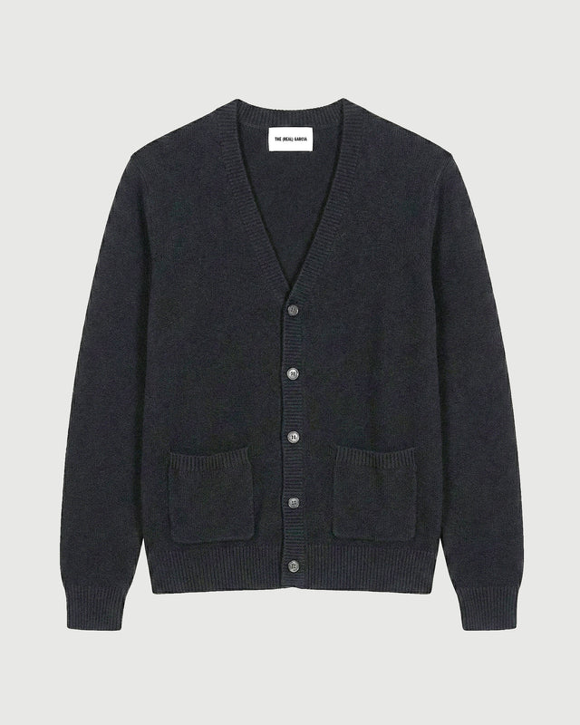 CÁRDIGAN CON BOLSILLOS GRIS OSCURO