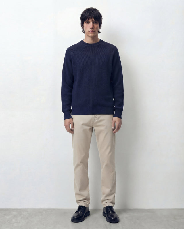 COLLAR SWEATER NAVY