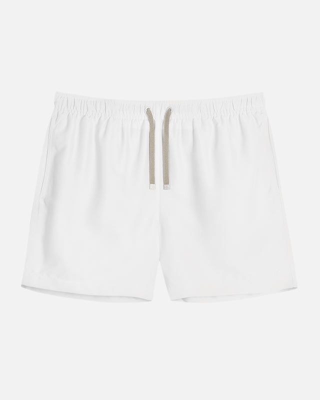BENIBECA - SHORT DE BAÑO LARGO MEDIO BLANC BLANCO