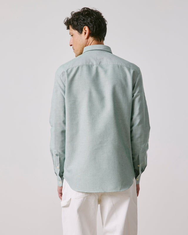 FIGARET - GASPARD SHIRT OXFORD GREEN