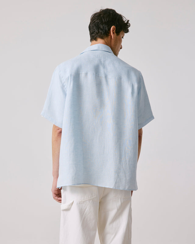 FIGARET - NOLHANN SHORT-SLEEVE SHIRT LIGHT BLUE