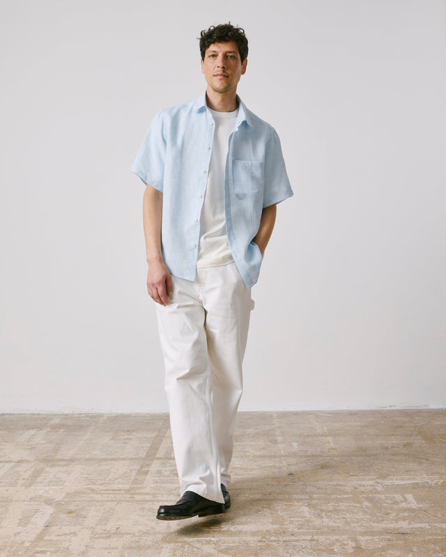 FIGARET - NOLHANN SHORT-SLEEVE SHIRT LIGHT BLUE