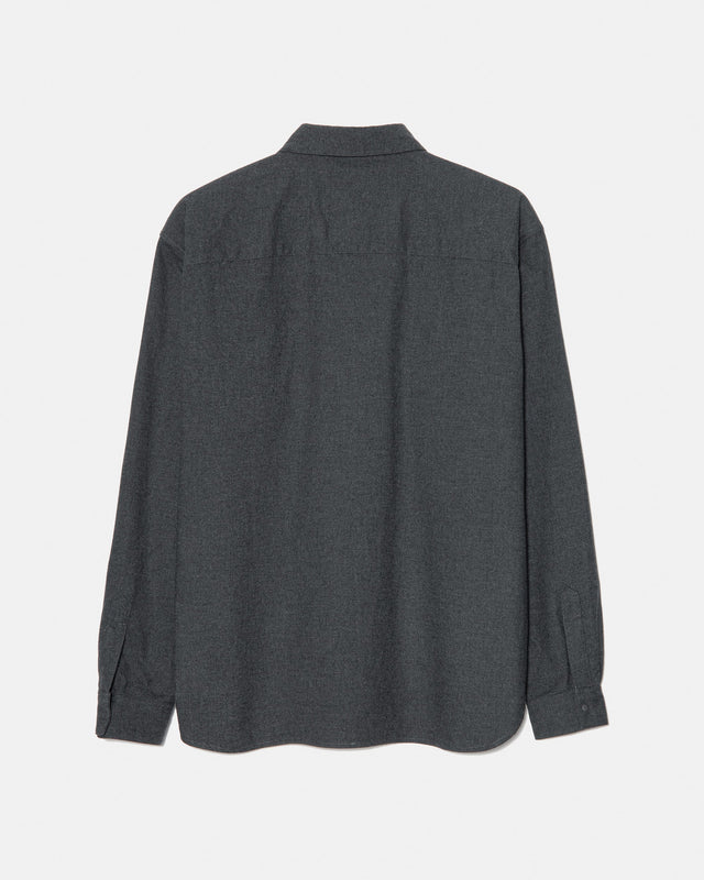 THE FLANNEL COTTON SHIRT GREY