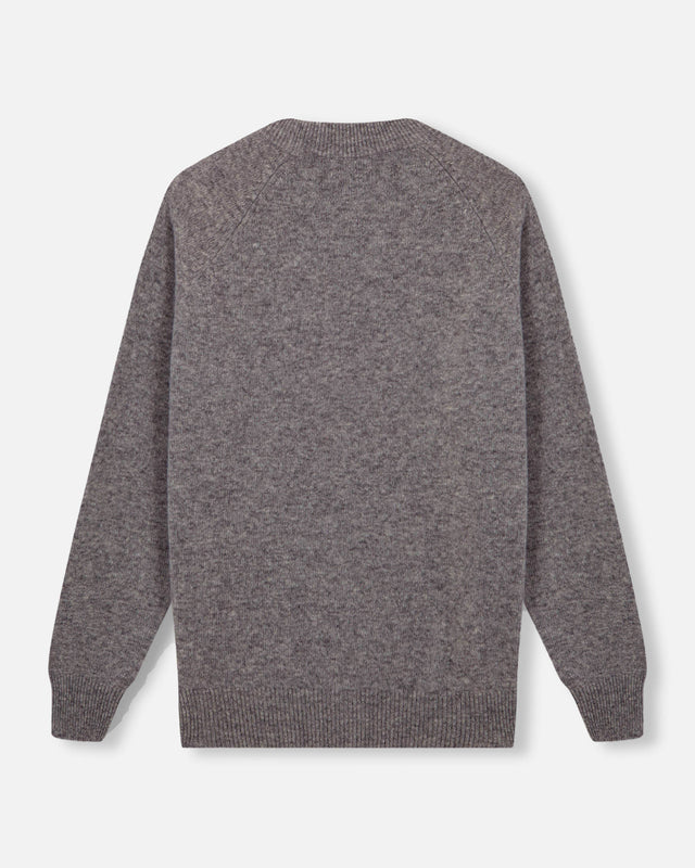 JERSEY DE CUELLO REDONDO GRIS CLARO