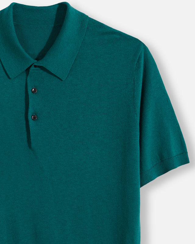 SS POLO SWEATER GREEN