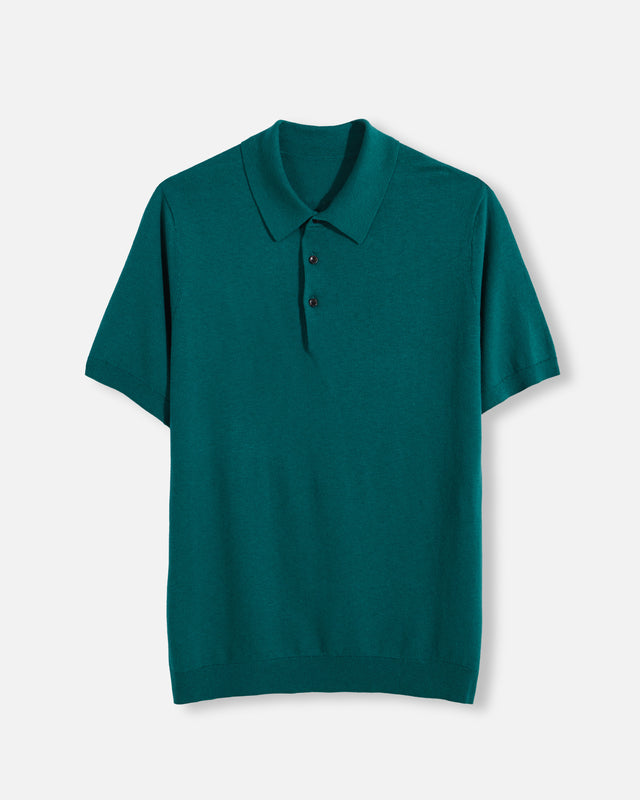 SS POLO SWEATER GREEN