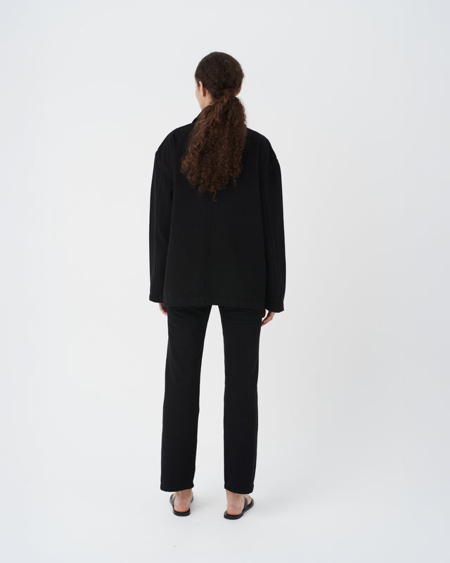 DENIM OVERSHIRT BLACK